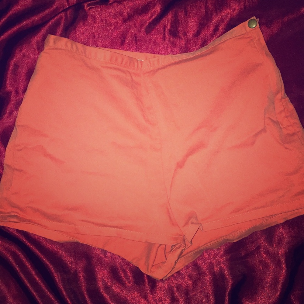 Pink high waisted shorts